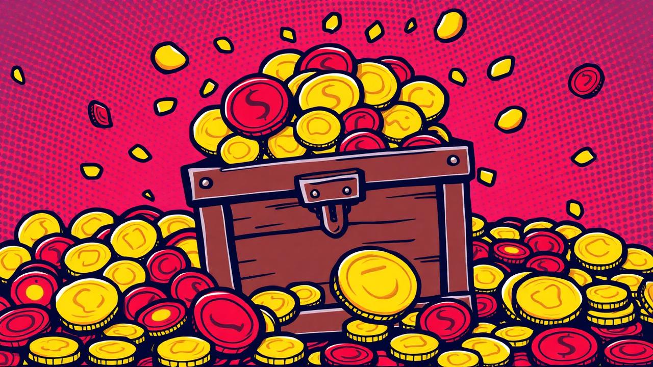 Hello Millions overflowing chest of Gold and Sweepstakes coins