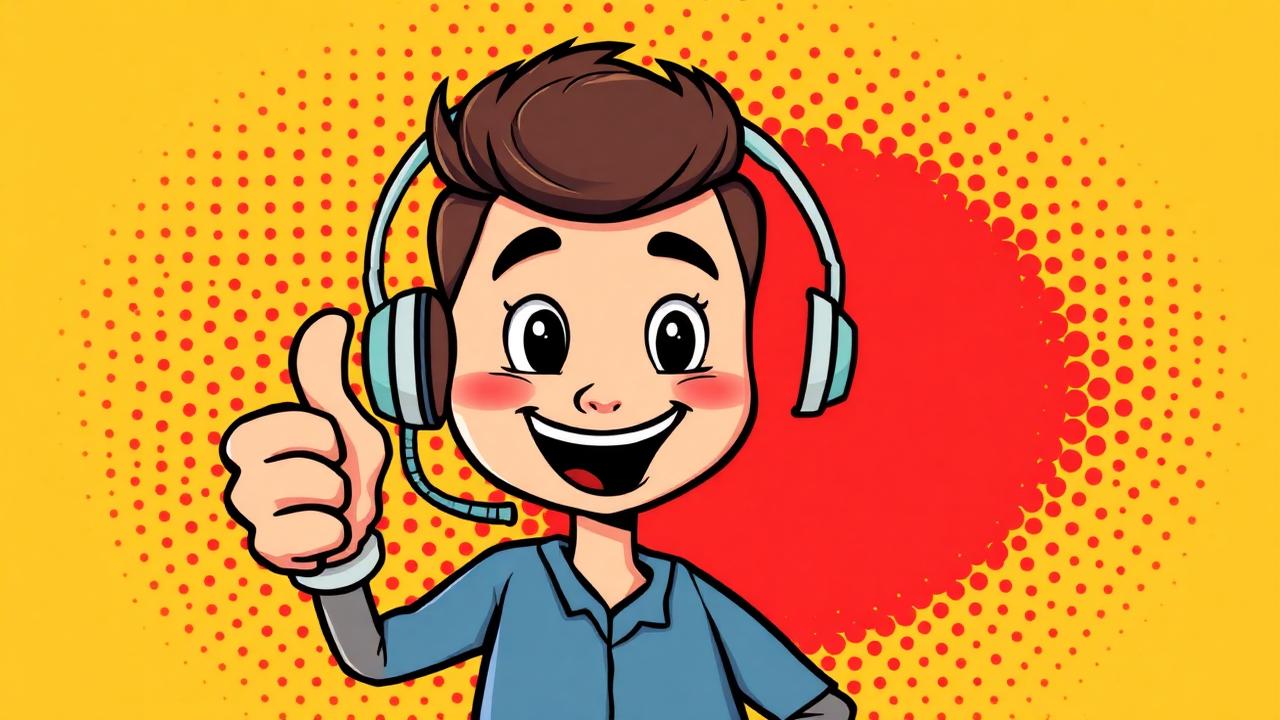 Hello Millions friendly support representative with headset